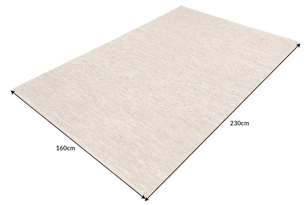 PURE bézs bőr szőnyeg 230x160 cm
