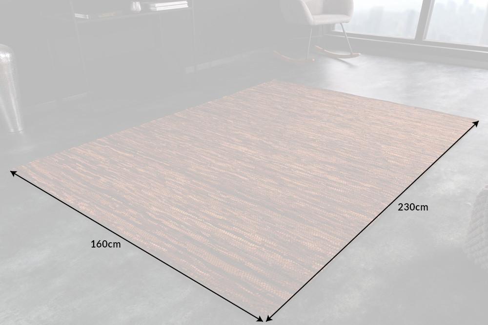 PURE barna bőr szőnyeg 230x160 cm