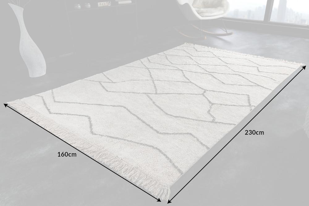 EUPHORIA bézs 100% pamut szőnyeg 230x160 cm