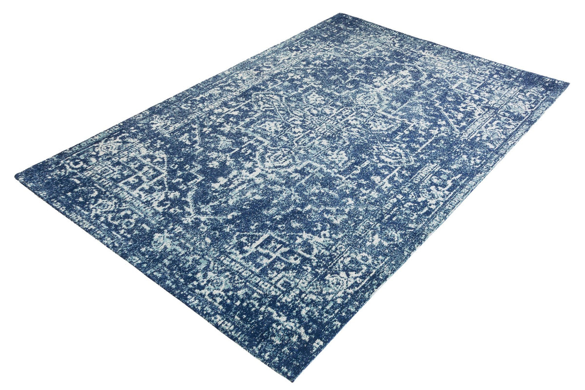 HERITAGE kék pamut zsenília szőnyeg 230x160 cm