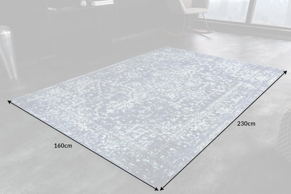 HERITAGE kék pamut zsenília szőnyeg 230x160 cm