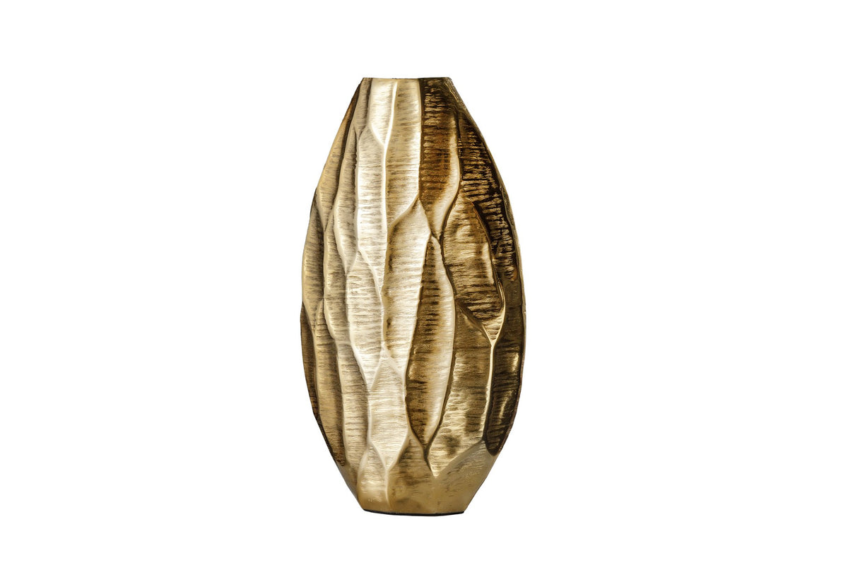 ORIENT II arany alumínium váza 45 cm