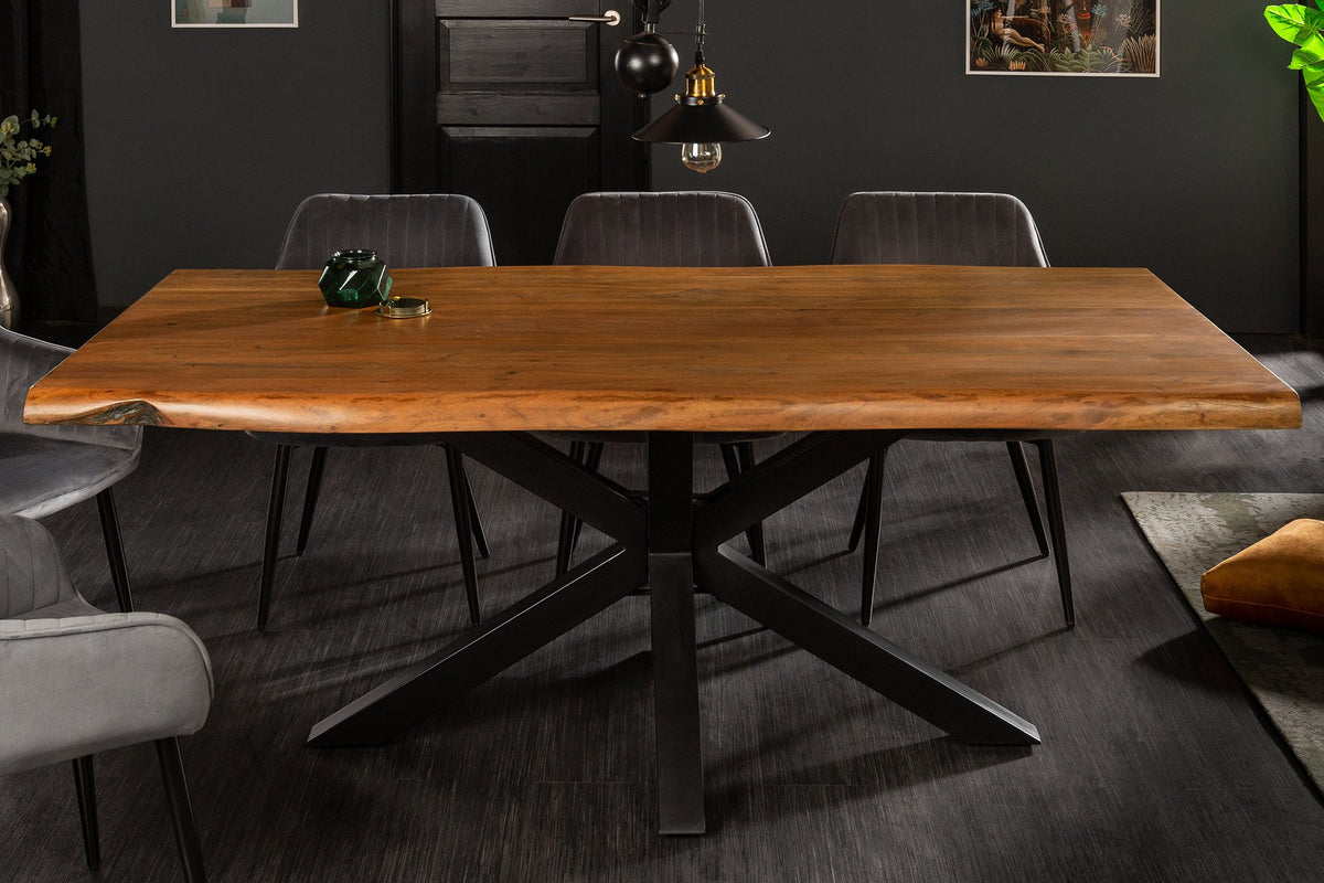 MAMMUT barna akácfa étkezőasztal 180 cm