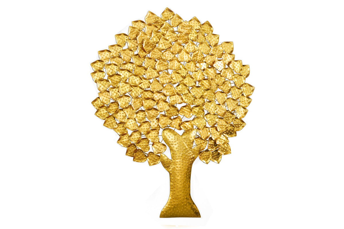 TREE OF LIFE arany vas fali dekoráció