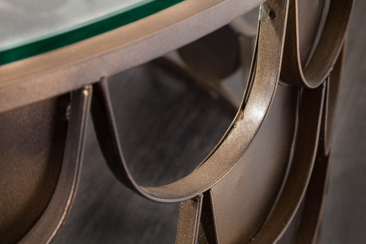 Dohányzóasztal - ABSTRACT bronz fém dohányzóasztal