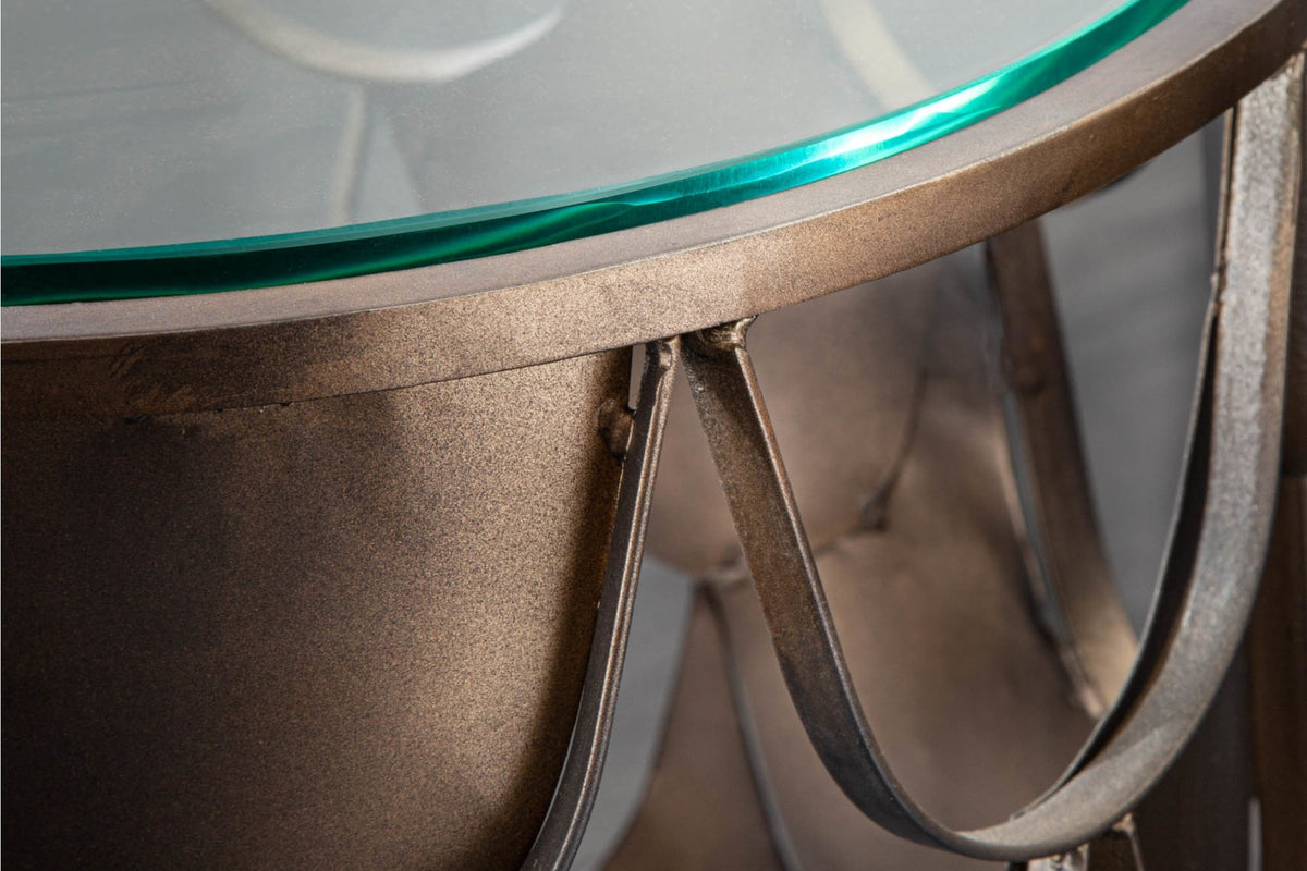 Lerakóasztal - ABSTRACT bronz fém lerakóasztal