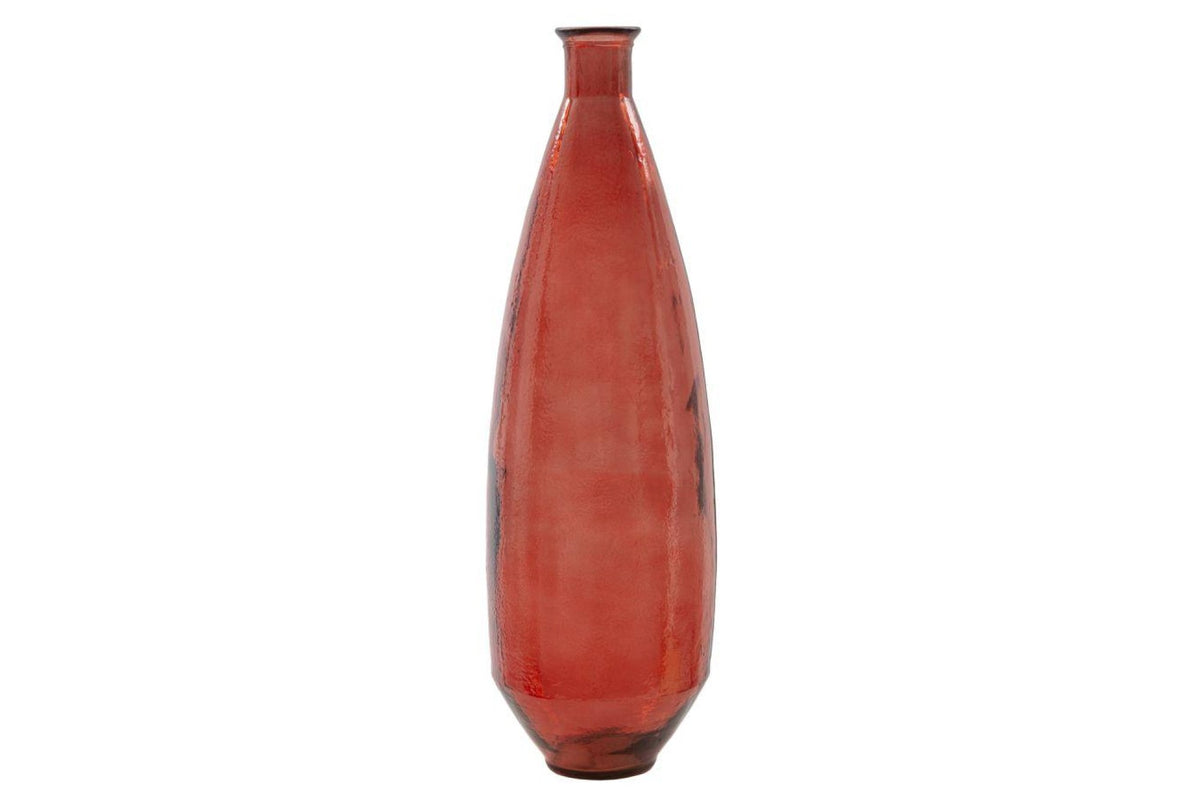 Váza - ADOBE piros üveg váza