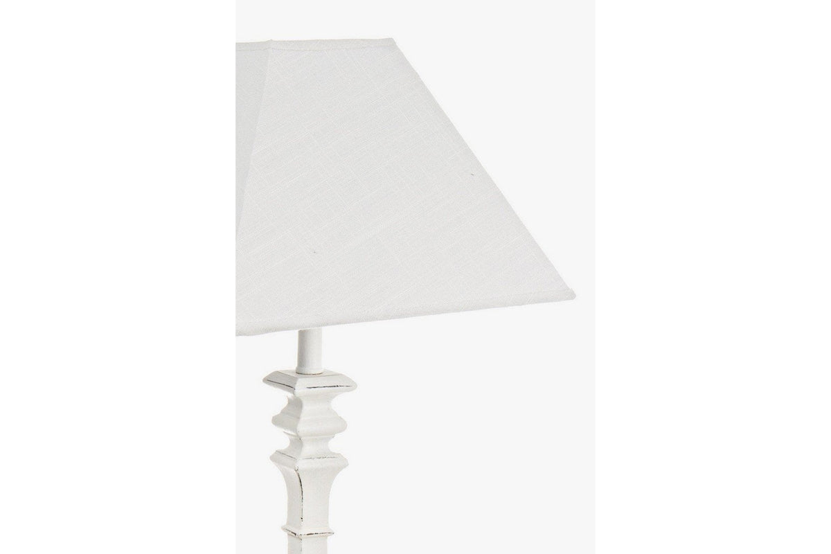 Asztali lámpa - AJACCIO fehér szövet asztali lámpa