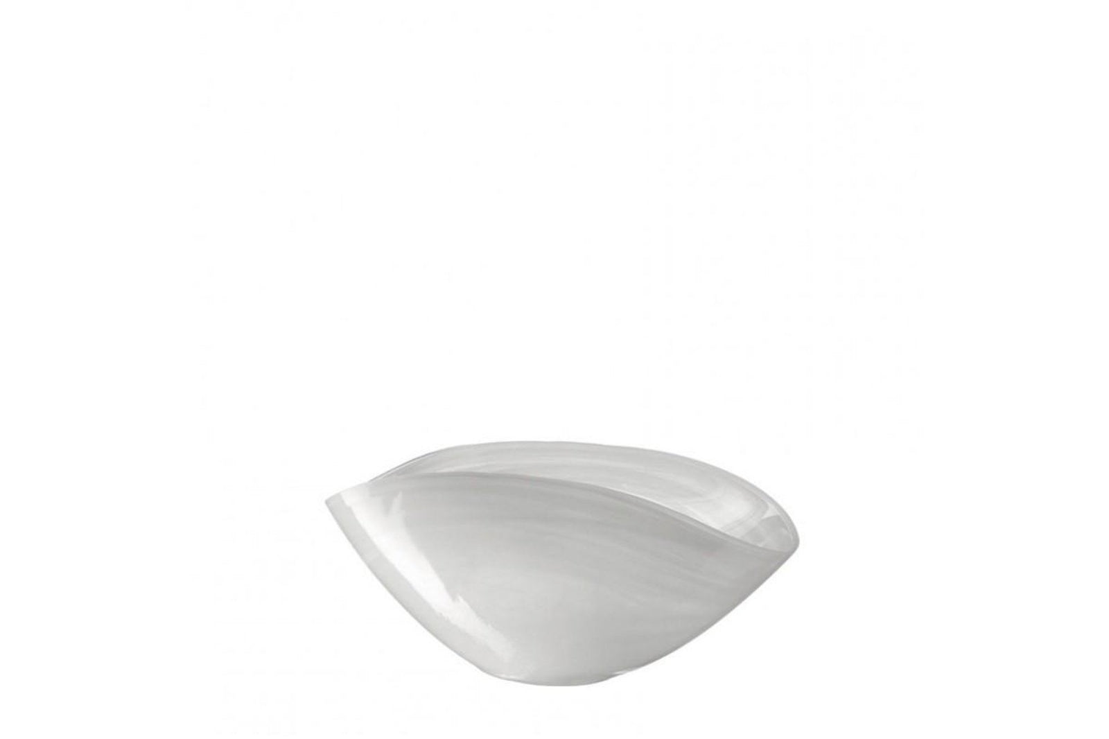 Dekortál - ALABASTRO tál 28x14cm ovális fehér - Leonardo