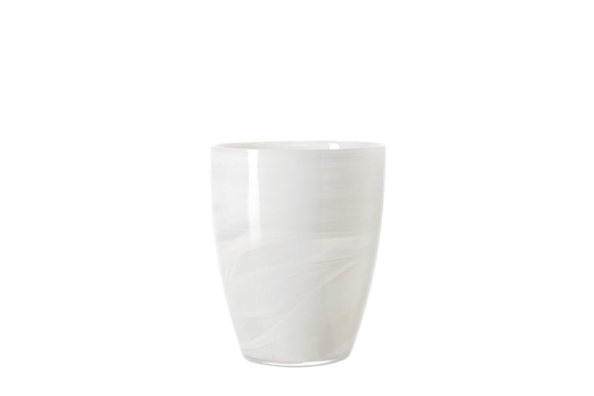 Viharlámpa - ALABASTRO viharlámpa-váza 19cm fehér - Leonardo