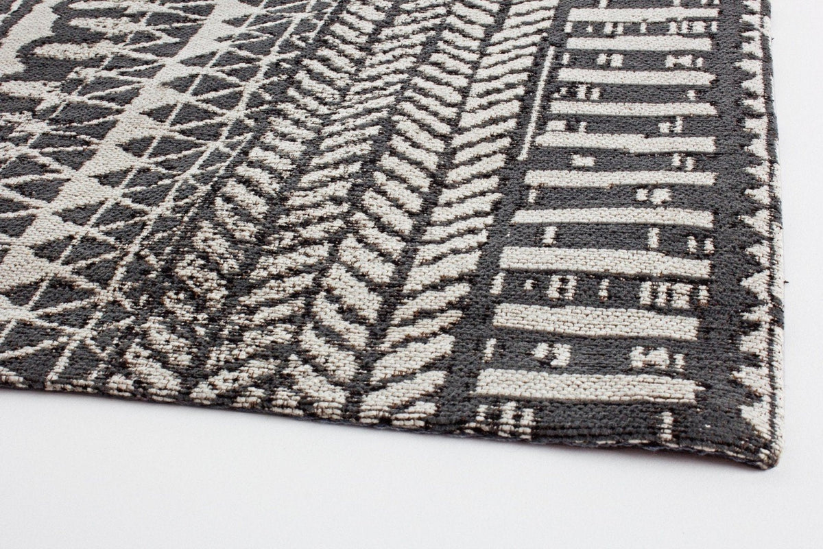 Szőnyeg - ALGERI fekete pamut szőnyeg