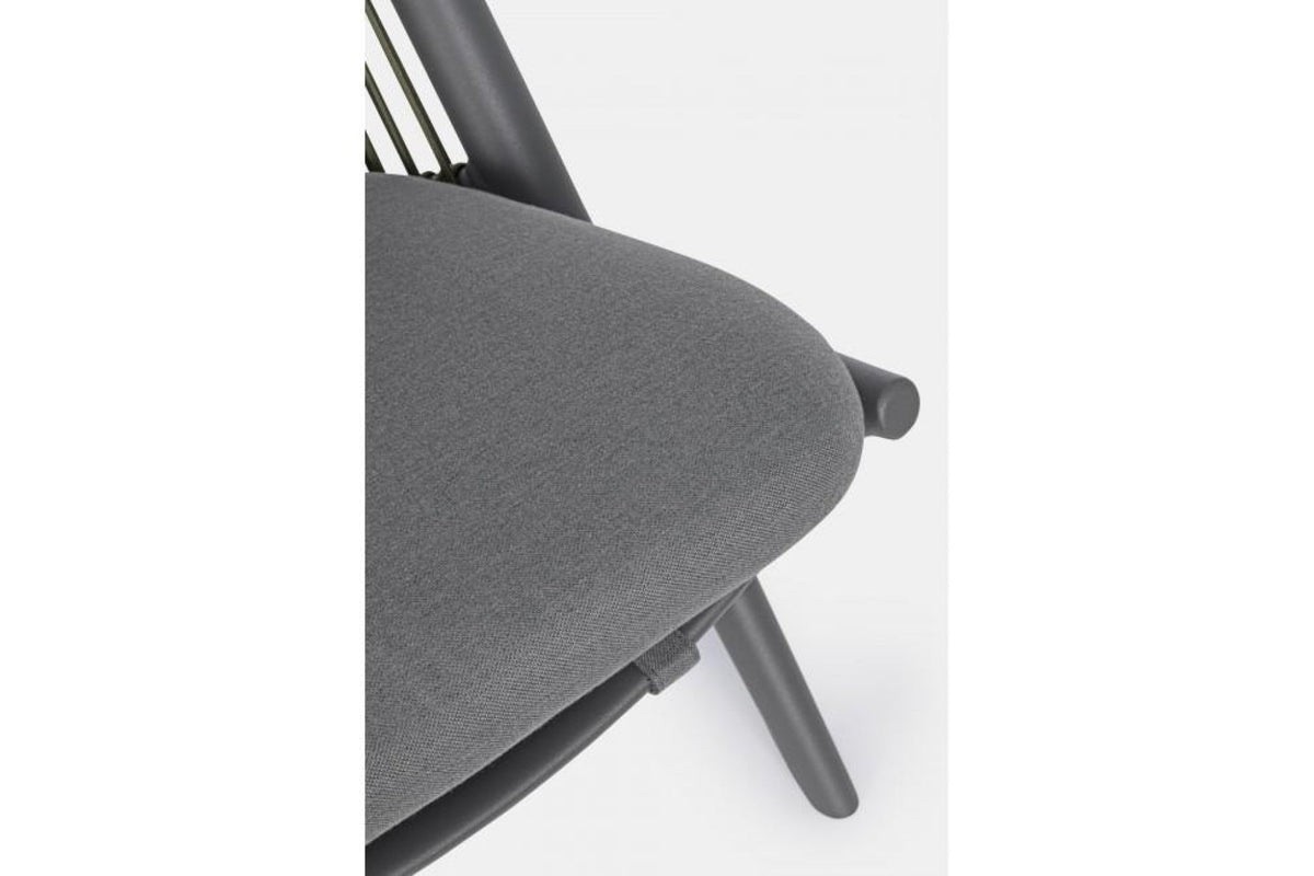 Kerti fotel - ALOHA II szürke 100% polyester kerti fotel