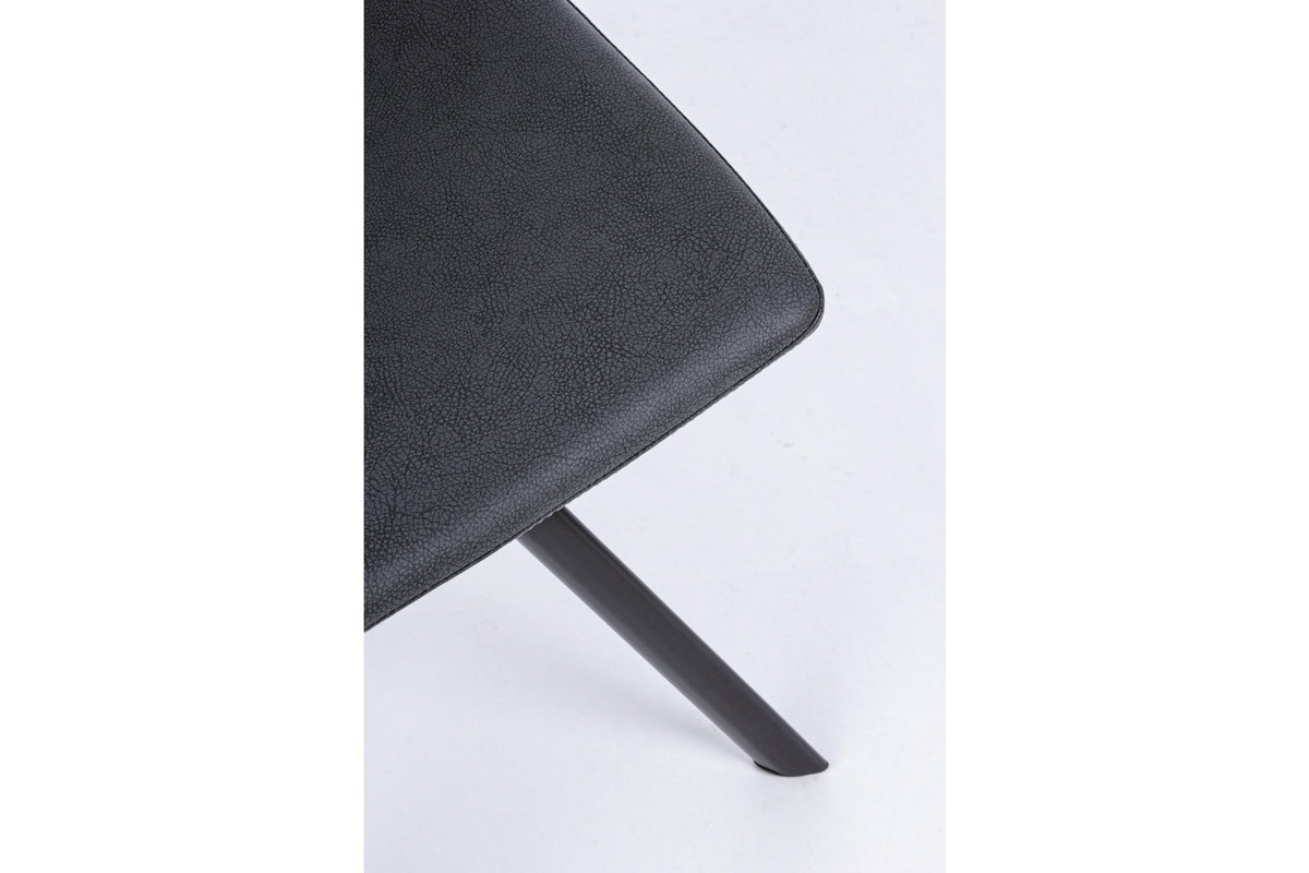 Szék - ALVA sötétszürke műbőr szék