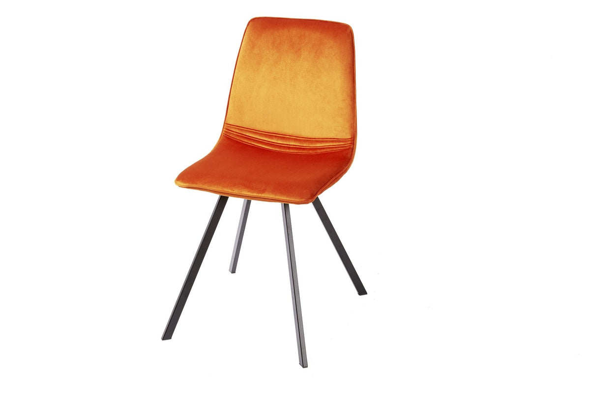 Szék - AMSTERDAM narancssárga bársony szék