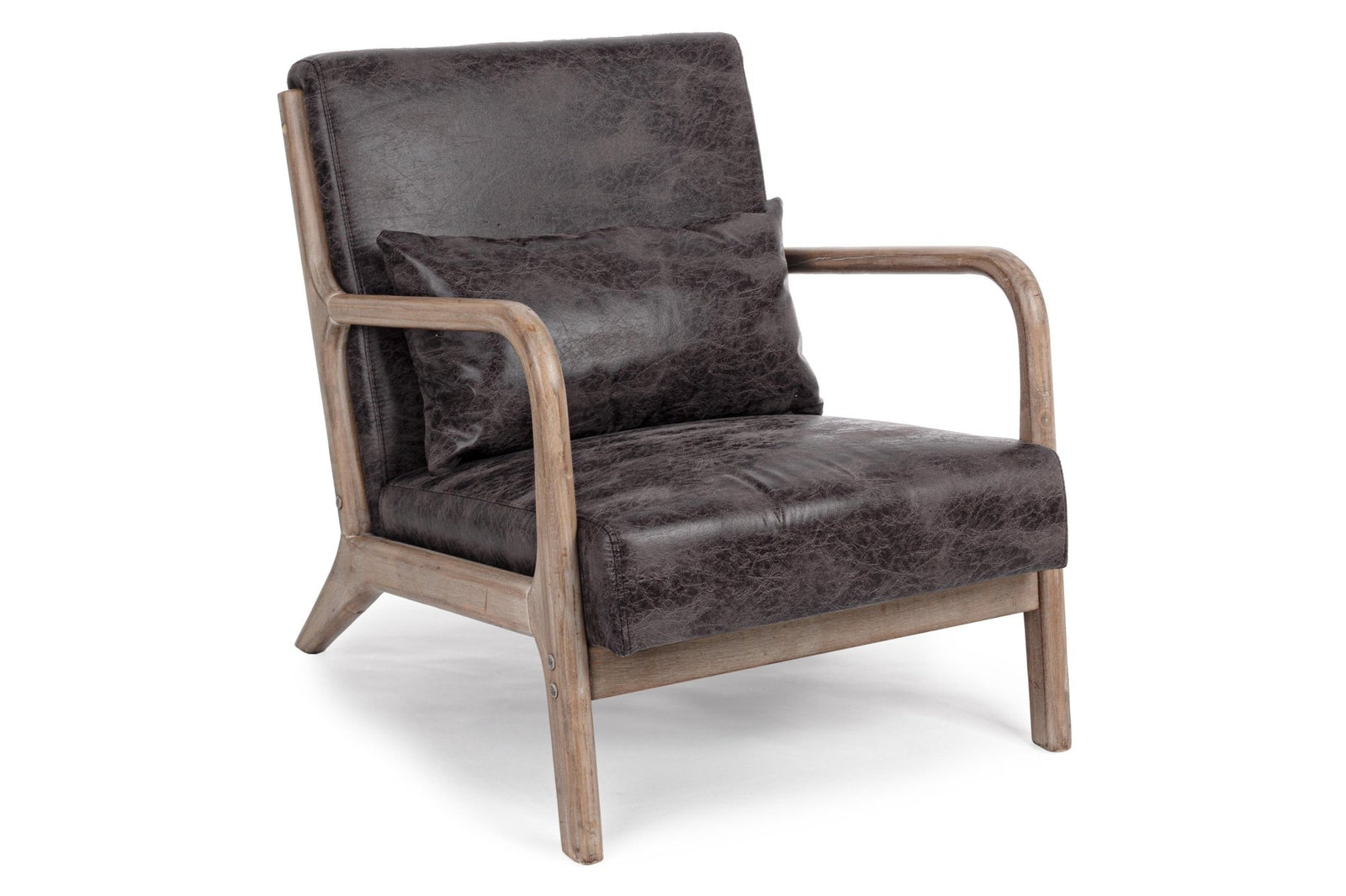 Fotel - ANCILLA sötét fotel párnával