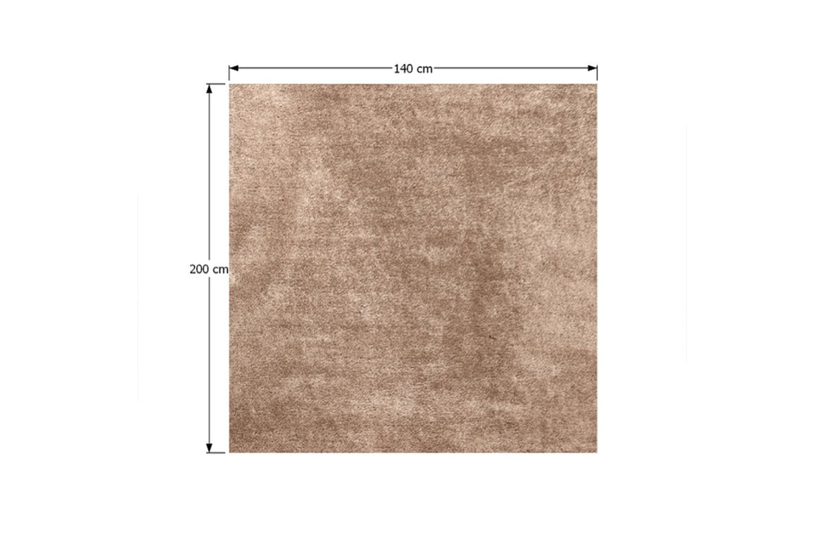 Szőnyeg - ANNAG barna polyester szőnyeg 140x200cm