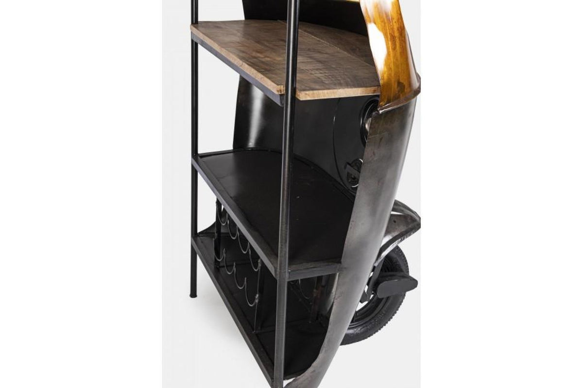 Bárasztal - APE fekete acél bárasztal