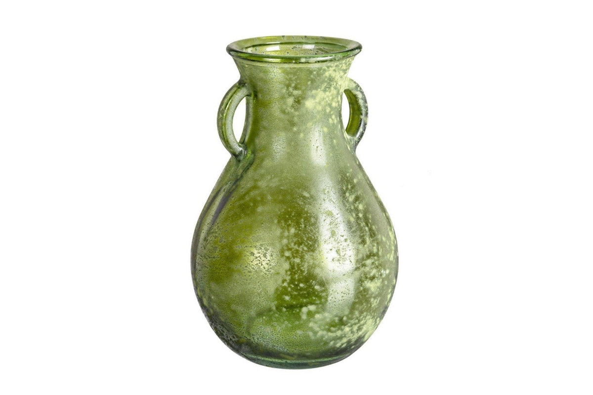 Váza - ARLEEN II zöld üveg váza