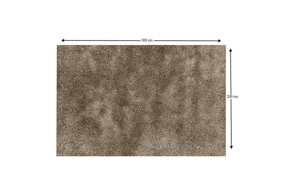 Szőnyeg - AROBA barna polyester szőnyeg 80x150cm
