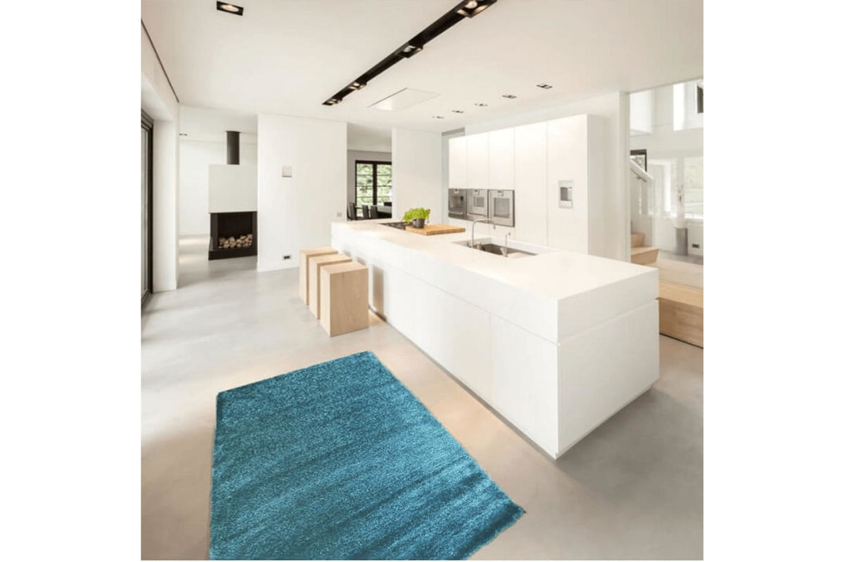 Szőnyeg - ARUNA kék polyester szőnyeg 80x150cm