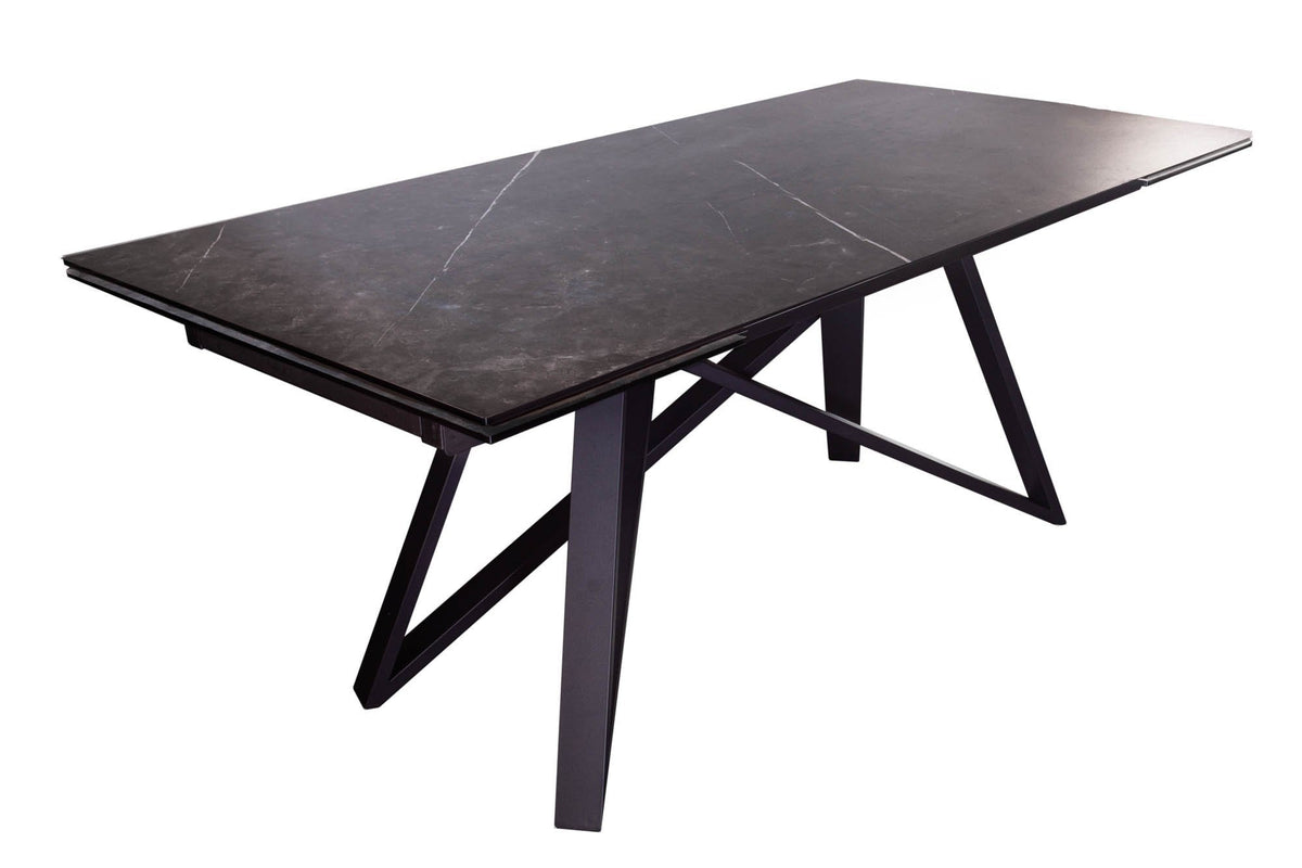 Étkezőasztal - ATLAS II szürke kerámia bővíthető étkezőasztal 180-220-260cm