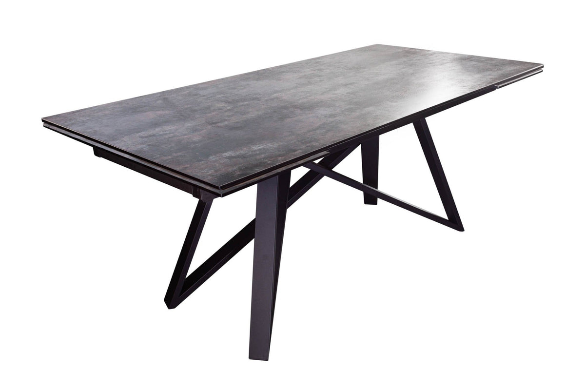 Étkezőasztal - ATLAS III szürke kerámia bővíthető étkezőasztal 180-220-260cm
