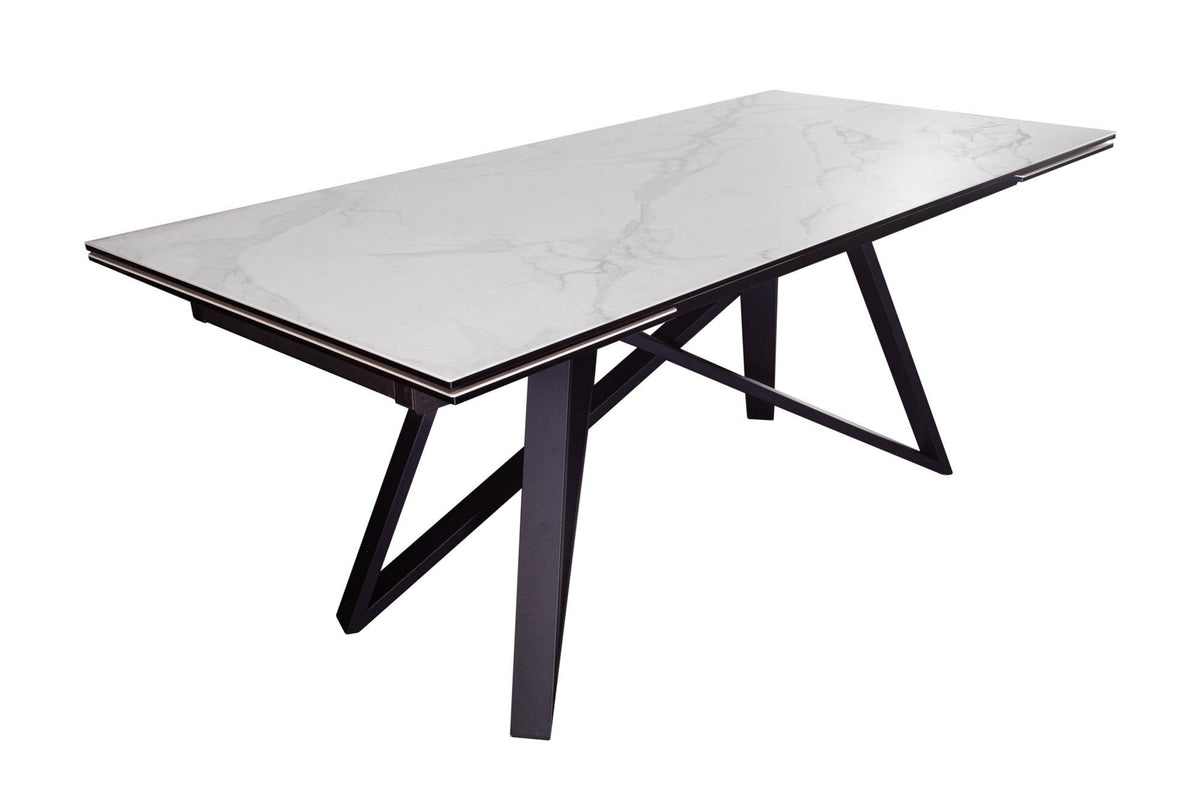 Étkezőasztal - ATLAS IV szürke kerámia bővíthető étkezőasztal 180-220-260cm