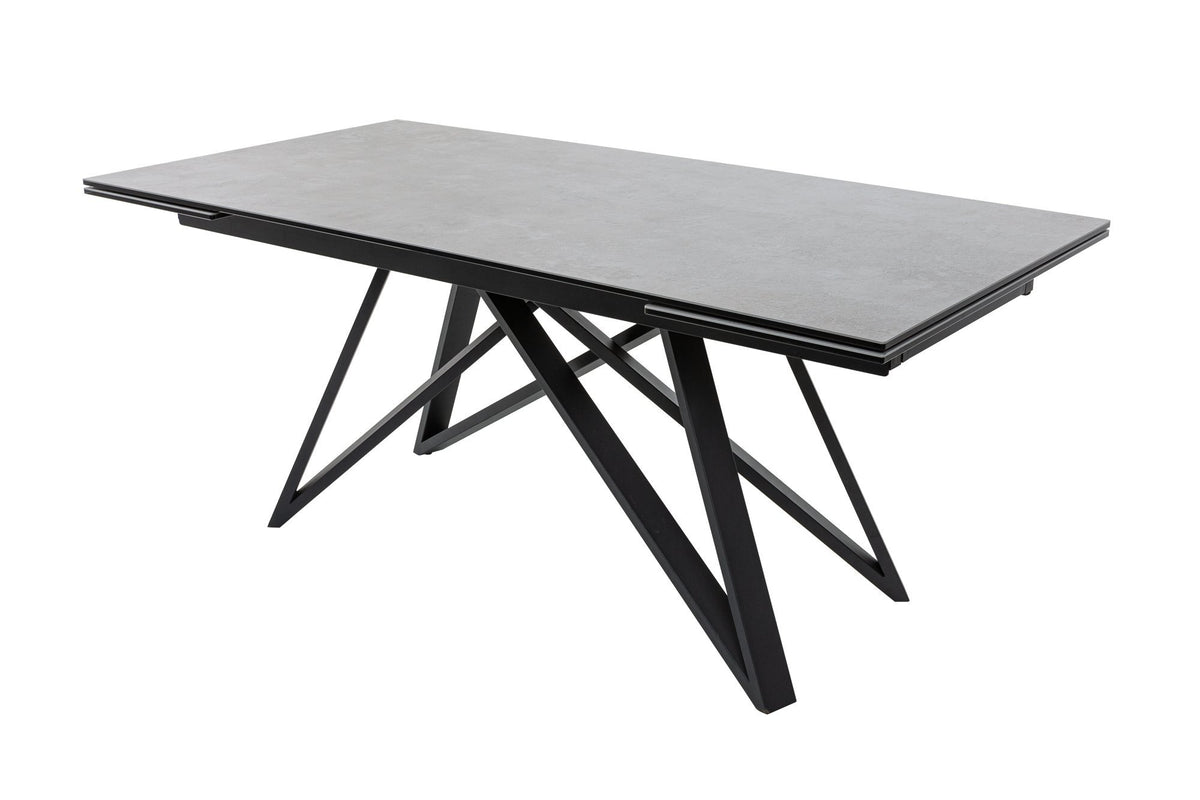 Étkezőasztal - ATLAS szürke kerámia bővíthető étkezőasztal 180-220-260cm