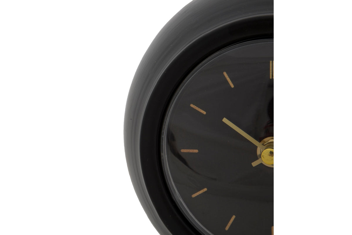 Asztali óra - BALL fekete műanyag asztali óra