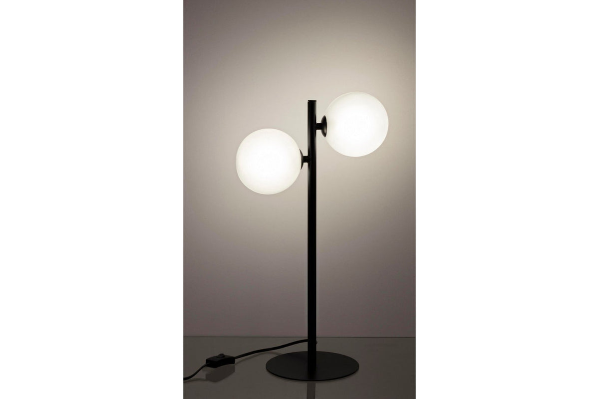 Asztali lámpa - BALLS fekete acél asztali lámpa