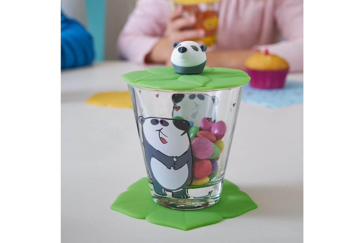 Pohárfedő - BAMBINI szilikon pohárfedő Panda - Leonardo