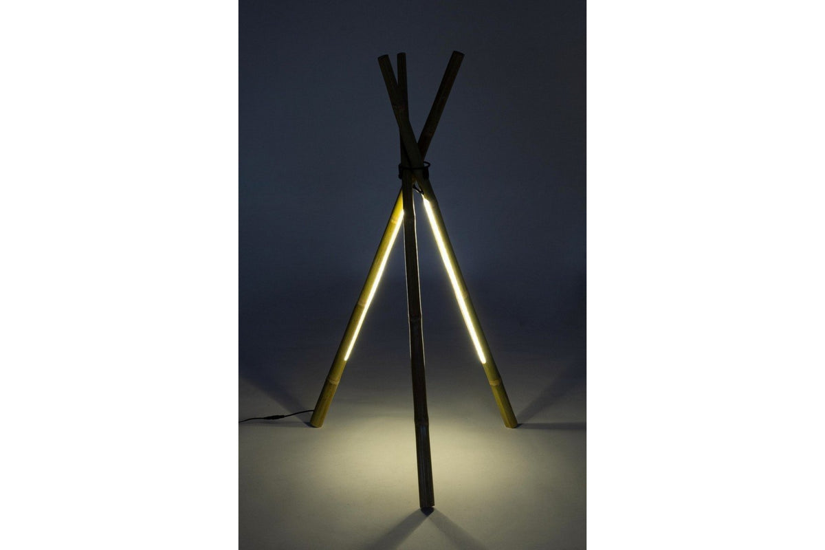 Állólámpa - BAMBOO II barna bambusz állólámpa