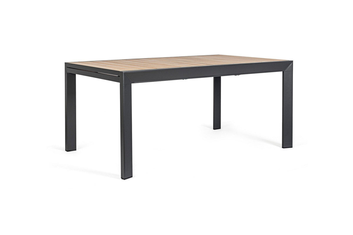 Kerti asztal - BELMAR barna alumínium kerti asztal