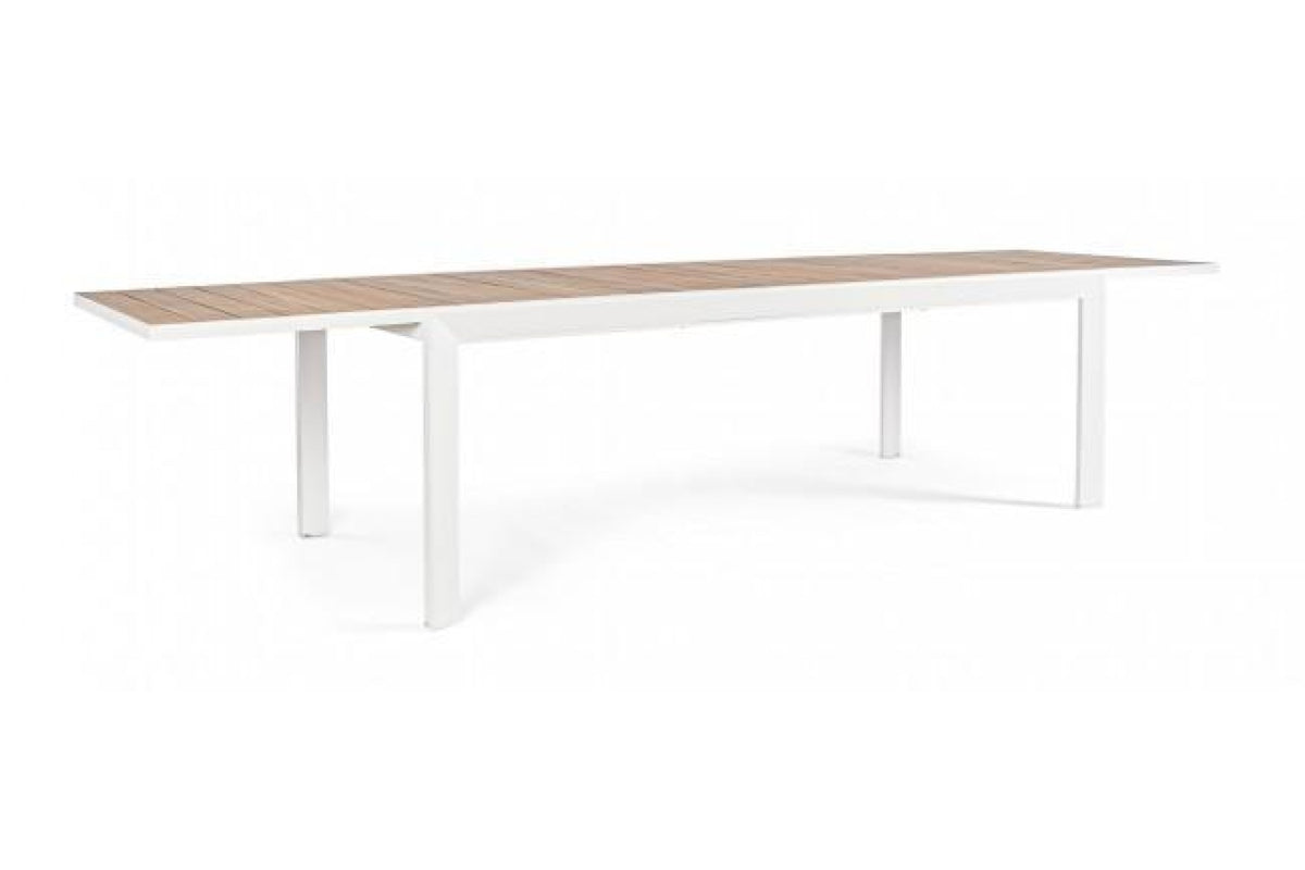 Kerti asztal - BELMAR fehér alumínium kerti asztal