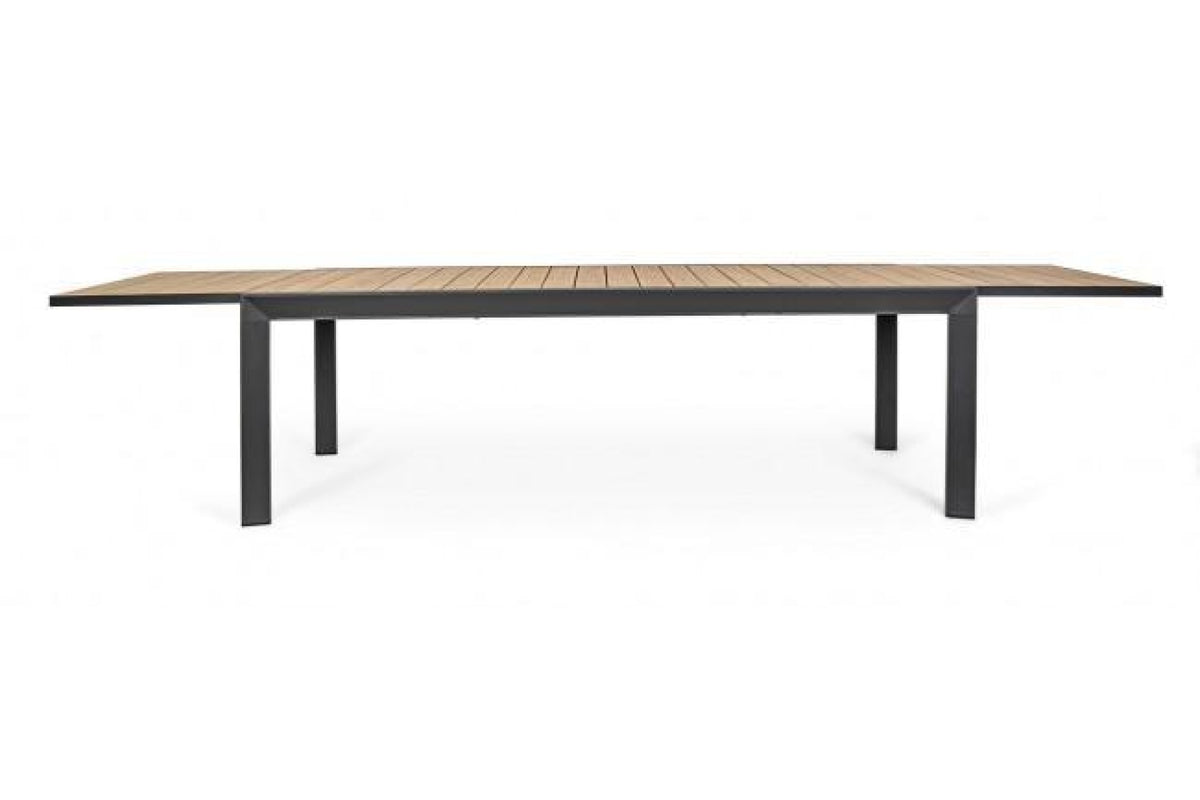 Kerti asztal - BELMAR fekete alumínium kerti asztal