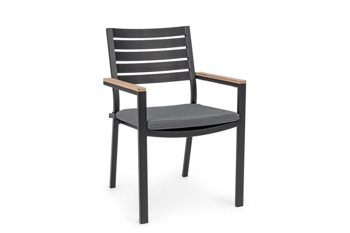 Kerti szék - BELMAR II szürke 100% polypropilén kerti szék