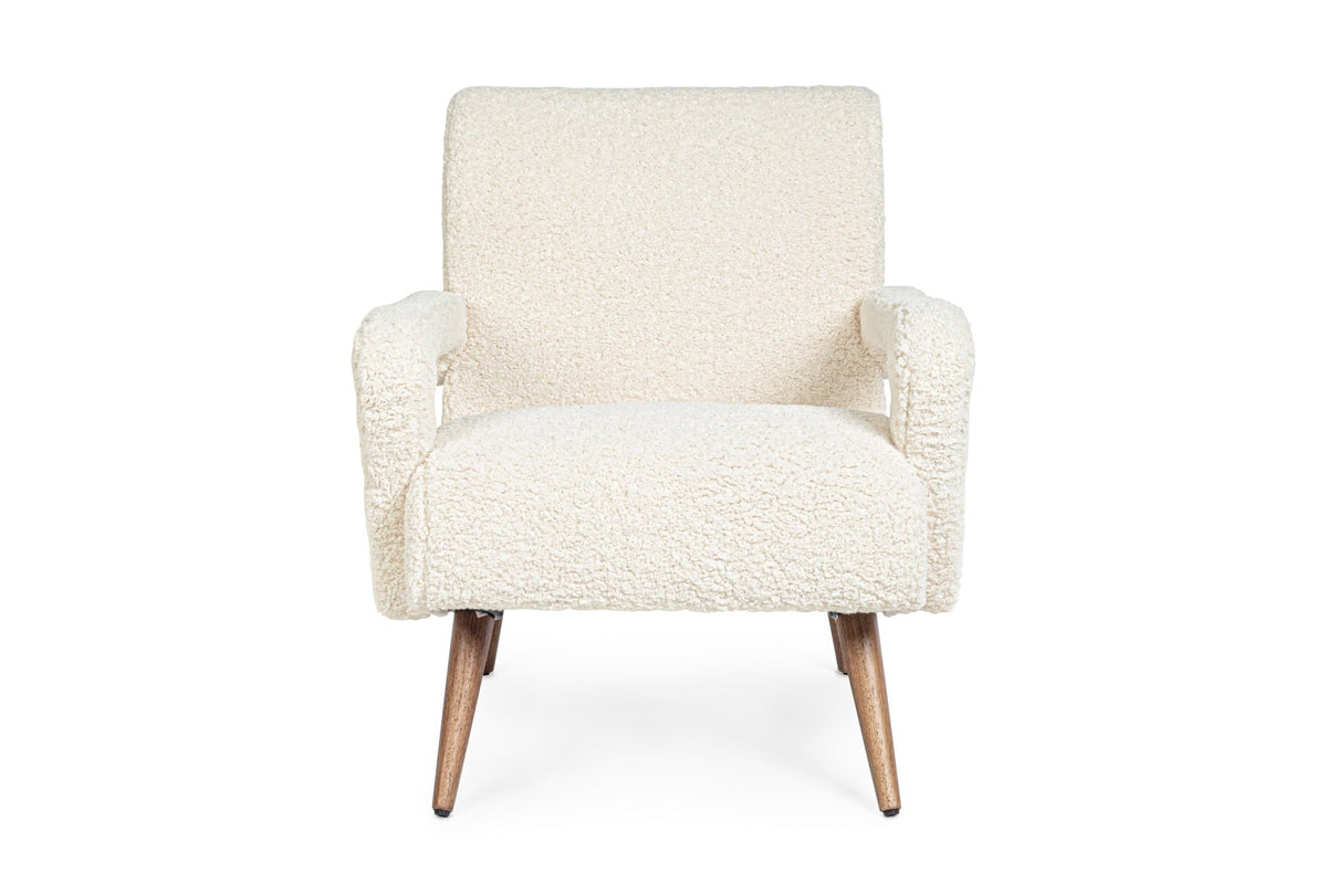 Fotel - BERNA törtfehér 100% polyester fotel