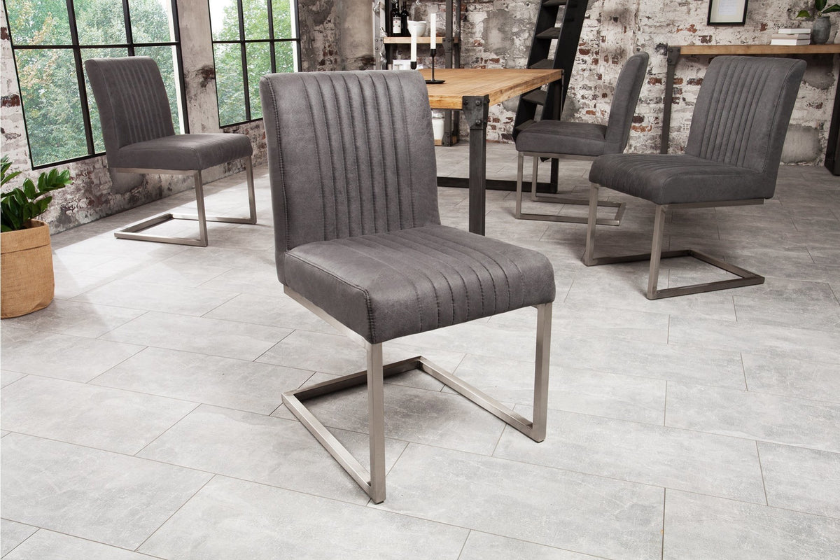 Szék - BIG ASTON szürke 100% polyester szék 49x63x87