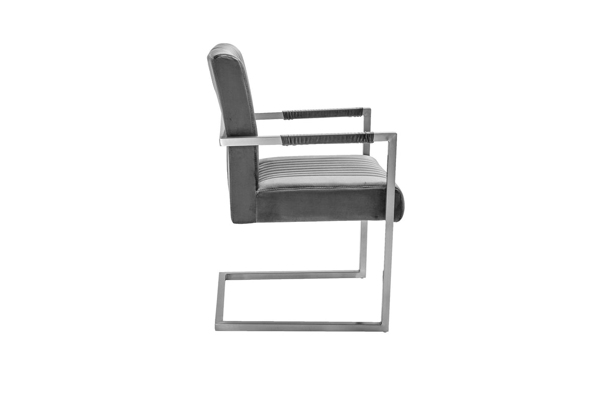 Szék - BIG ASTON szürke karfás szék