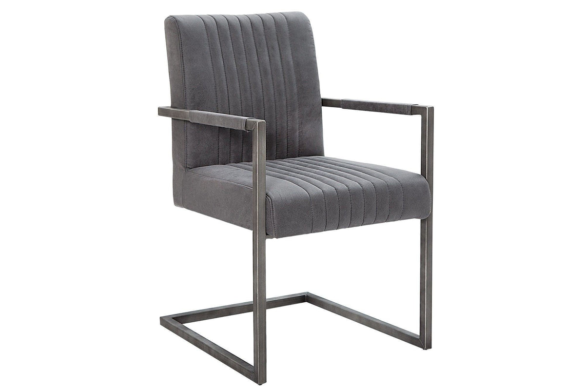 Szék - BIG ASTON vintage szürke fémvázas szék