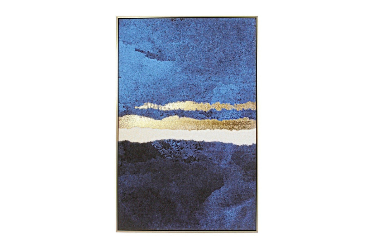Festmény - BOLD II kék vászon festmény