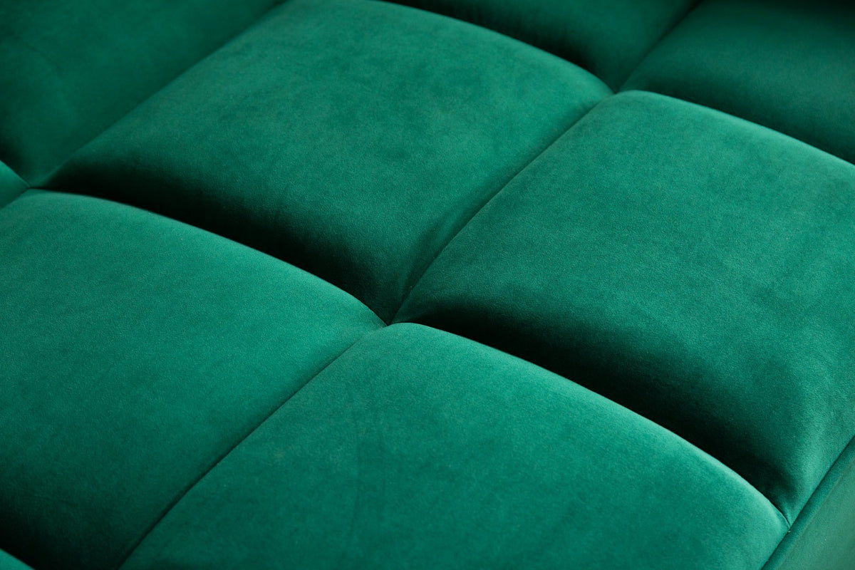 Kanapéágy - BOUTIQUE zöld bársony kanapéágy