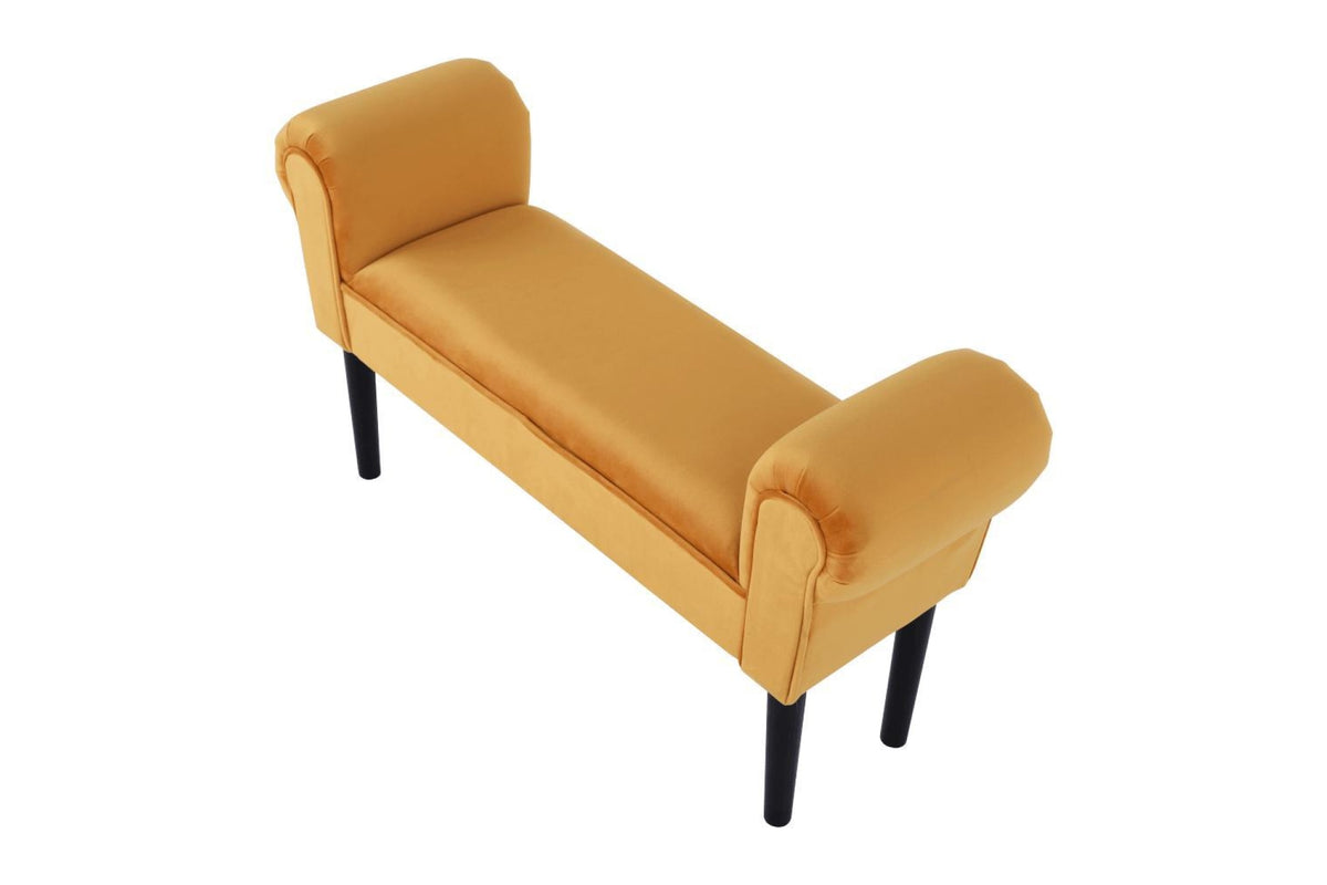 Ülőpad - BURDA narancssárga bársony ülőpad