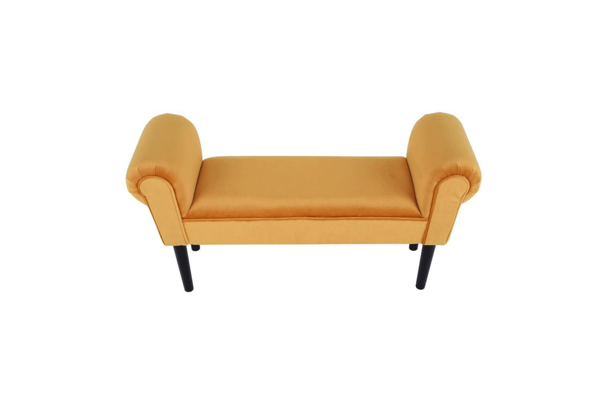 Ülőpad - BURDA narancssárga bársony ülőpad