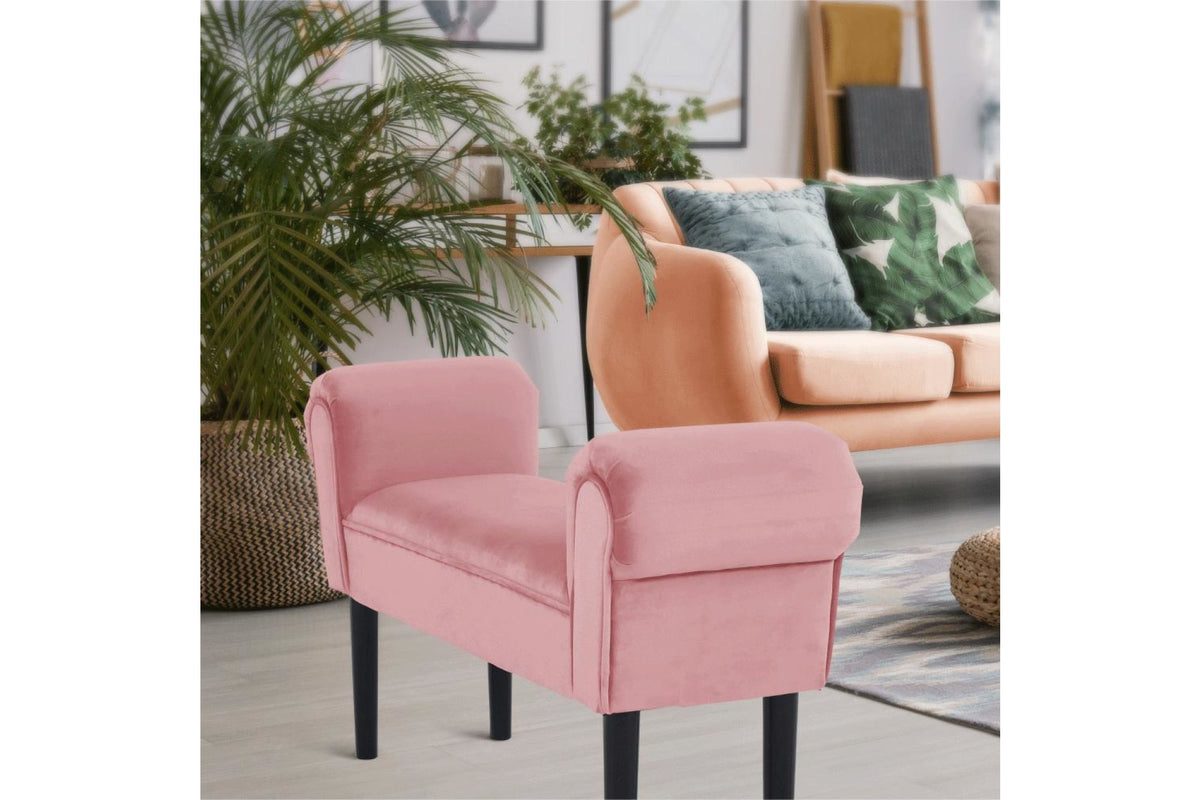 Ülőpad - BURDA rózsaszín bársony ülőpad