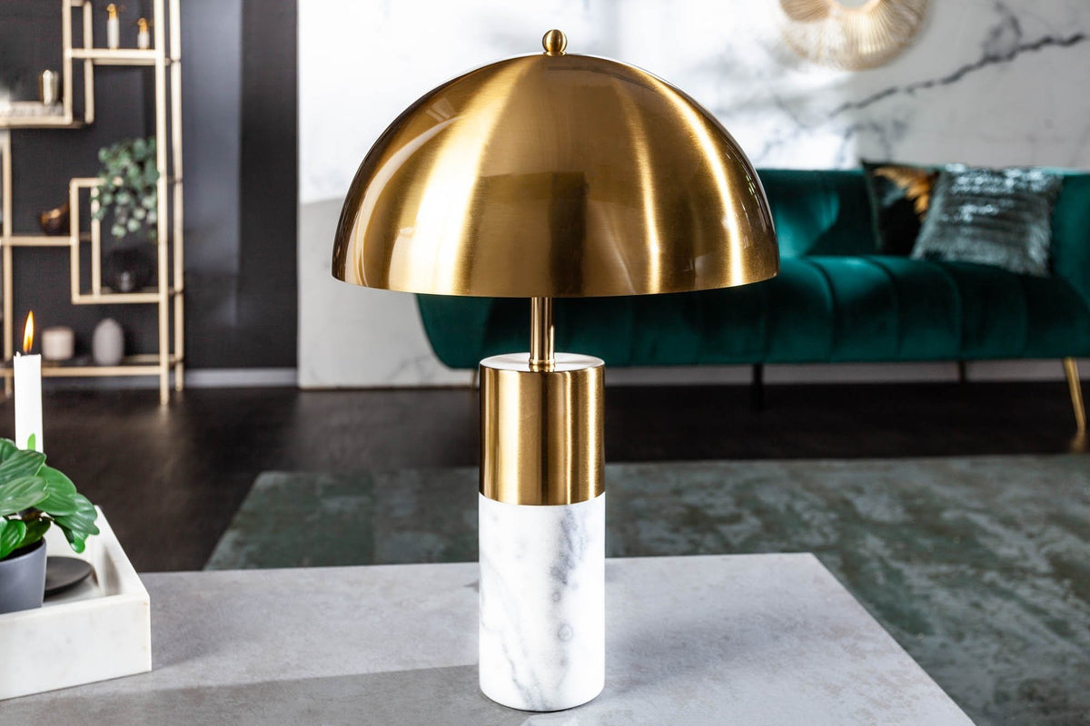 Asztali lámpa - BURLESQUE arany fém asztali lámpa