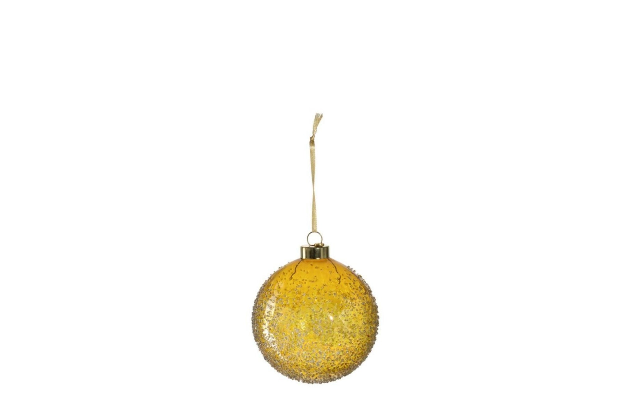 Karácsonyfadísz - CALDO karácsonyfa gömb 10cm arany - Leonardo