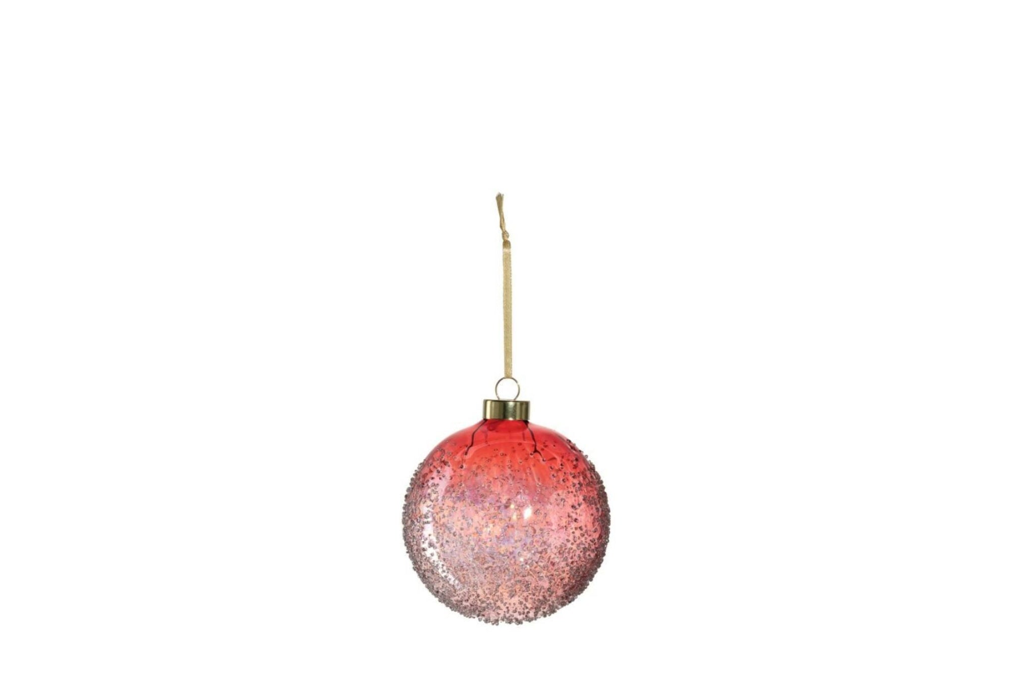 Karácsonyfadísz - CALDO karácsonyfa gömb 10cm piros - Leonardo