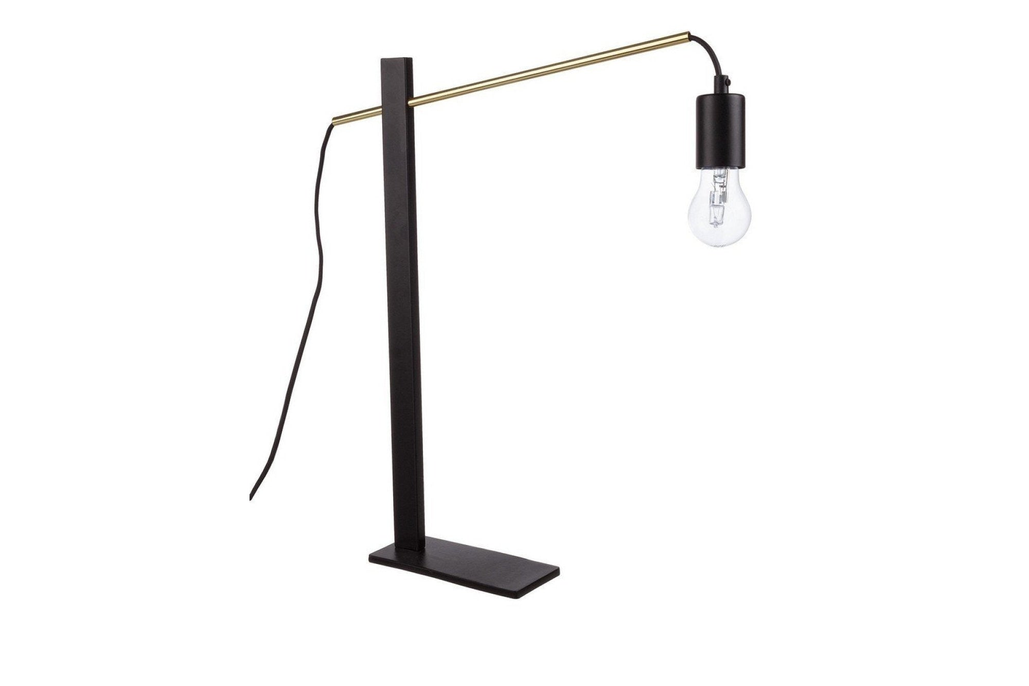 Asztali lámpa - CARTER fekete acél asztali lámpa