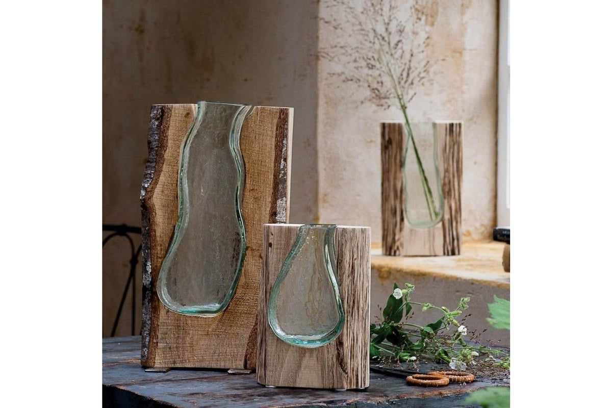 Váza - CASOLARE váza 20cm fába fújt - Leonardo